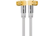 Antennekabler - Pro SAT antenna cable (135 dB) 4x shielded 1m - 4040849704819