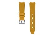 Mobil - Andre tilbehør - Samsung Watch Strap Hybrid Leather Band 20mm M/L - Mustard - ET-SHR89LYEGEU