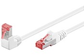 Nettverkskabel - CAT 6 - 90°angled White - 10m - 4040849515545