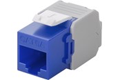 Tilbehør - Pro Keystone module RJ45 CAT 6A UTP blue - 4040849906886