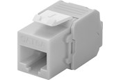 Tilbehør - Pro Keystone module RJ45 CAT 6A UTP light gray - 4040849906930