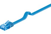 Nettverkskabel - CAT 6A flat-patch cable U/UTP blue - 4040849963391