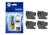 Printertilbehør blekk/toner - Brother LC 421XL 4-Pack Ink Black/Yellow/Cyan/Magenta - Blekkpatron Blå - LC421XLVALDR