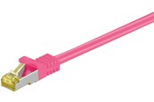 Nettverkskabel - RJ45 patch cord CAT 6A S/FTP (PiMF) 500 MHz with CAT 7 raw cable magenta - 4040849916236