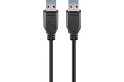 Nettverkskabel - USB 3.0 SuperSpeed cable Black - 4040849949289