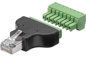 Nettverkskabel - Terminal Block 8-pin  > RJ45 male (8P8C) - 4040849767364