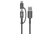 USB - Pro Charging and synchronisation combination cable (with USB A to Micro-USB & USB-C™) - 4040849718922