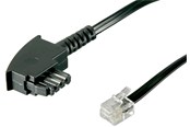 Telefon-kabel - Pro TAE-F cable (universal Pin Out) black - 4040849685361