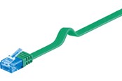 Nettverkskabel - CAT 6A flat-patch cable U/UTP green - 4040849963308