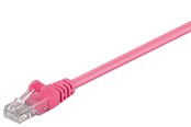 Nettverkskabel - CAT 5e patch cable U/UTP magenta 7.5 m - 4040849952449