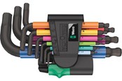 Verktøy - Wera 950/9 Hex-Plus Multicolour 2 Allen Allen key set 9-piece - 05133164001