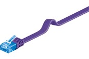 Nettverkskabel - CAT 6A flat-patch cable U/UTP violet - 4040849963247