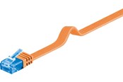 Nettverkskabel - CAT 6A flat-patch cable U/UTP orange - 4040849963216