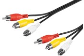 Lydkabel - Pro Composite audio/video connector cable 3x RCA - 4040849503825