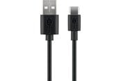 USB - Pro USB-A <-> USB-C - 0.1m - Svart - 4040849386756