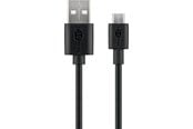 USB - Pro USB-A <-> USB Micro-B - 2m - Svart - 4040849386602