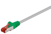 Nettverkskabel - CAT 6 Crossover-patch cable S/FTP (PiMF) grey green - 4040849684562