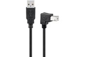 Nettverkskabel - USB 2.0 Hi-Speed cable 90° black - 4040849608568