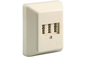 Tilbehør (fester, stikkontakter osv.) - Pro 3x TAE-NFN wall plate - 4040849502637