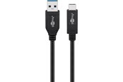 USB - Pro USB-A <-> USB-C - 1m - Svart - 4040849410741