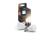 Smarthus - Philips Hue White P45 E14 Luster Pære - 2-pakning - 929002440604