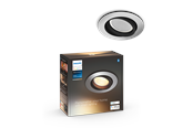 Smarthus - Philips Hue Milliskin Innfelt Spotlight - Rund - Aluminium - 929003811001