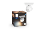 Smarthus - Philips Hue Buckram Single Spotlight - Hvit - Uten Dimmebryter - 929003048401