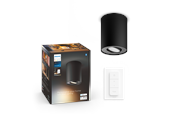 Smarthus - Philips Hue Pillar Single Spotlight - Svart - Med Dimmebryter - 929003811601