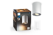 Smarthus - Philips Hue Pillar Single Spotlight - Hvit - Med Dimmebryter - 929003811701