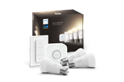 Smarthus - Philips Hue White A60 E27 1100 Lumen - Startsett med 3 pærer - 929002469204