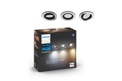 Smarthus - Philips Hue Milliskin Innfelt Spot - Rund - Aluminium - 3-pakning - 929003810901