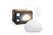 Smarthus - Philips Hue Wellner Bordlampe - Hvit - Med Dimmebryter - 929003054101