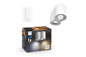 Smarthus - Philips Hue Pillar Double Spotlight - Hvit - Med Dimmebryter - 929003811501