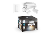 Smarthus - Philips Hue Adore Trippel Baderomstakspot - Hvit - 929003056401