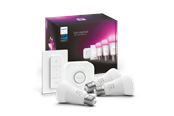 Smarthus - Philips Hue Color A60 E27 1100 Lumen - Startsett med 3 pærer - 929002468804