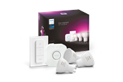 Smarthus - Philips Hue Color GU10 Spotlight - Startsett med 3 pærer - 929003666510