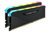 RAM - Corsair Vengeance RGB RS DDR4-3200 - 32GB - CL16 - Dual Channel (2 pcs) - AMD Optimized - Svart med RGB - CMG32GX4M2E3200C16