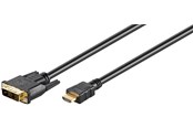 Skjermkabel - Pro HDMI - DVI-D - Skjermkabel - 3m - Svart - HDMIDVI-D-3