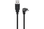 Nettverkskabel - USB 2.0 Hi-Speed cable 90° black - 4040849243431