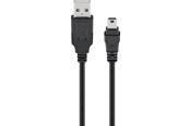 USB - Pro USB-A <-> USB Mini-B (5-pin) - 1m - Svart - 4040849457401