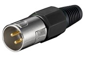 Lydkabel - Pro Microphone plug 3 Pin - 4040849117497