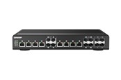 Switch/splitter - QNAP QSW-IM1200-8C Industrial-grade Fanless full 10GbE Switch (4x 10GbE SFP+ / 8x 10GbE SFP+/RJ45 combo) - QSW-IM1200-8C