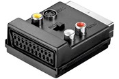 Skjermkabel - Pro SCART to composite video and S-Video adapter IN/OUT with SCART passthrough - 4040849503122