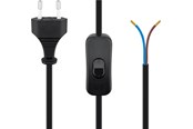 Strømkabel (intern) - Pro Euro cord for assembly with switch 1.5 m black - 4040849513503