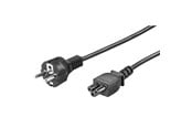 Strømkabel (ekstern) - Pro Power Cable C5 (Mickey Mouse) - Black - Straight - 1 m - PC-C5S-1M-B