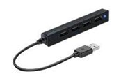 USB-hub - Speed-Link SPEEDLINK SNAPPY SLIM USB-hub - 4 porter - Svart - SL-140000-BK