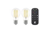 LED-lyspære - EGLO LED-lyspære Connect-Z LED-Z Sæt 2xLyskilde + fjernbetjening SMARTLIGHT Klar E27 - 12255