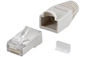 Nettverkskabel - RJ45 plug CAT 5e STP shielded with strain-relief boot (10-Pack) - 4040849687464