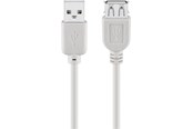 Nettverkskabel - USB 2.0 Hi-Speed extension cable grey - 4040849696213