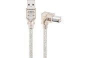 USB - Pro USB 2.0 Hi-Speed cable 90° transparent - 4040849935756